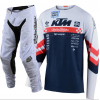 CONJUNTO TROY LEE DESIGNS 2021 MIX SE ULTRA FACTORY TEAM & GP AIR - BRANCO / NAVY